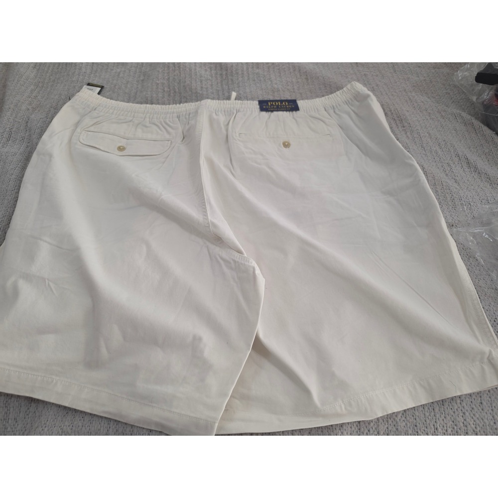 Polo Ralph Lauren Mens White Stretch Classic Fit Shorts 4XLT 711644995022 New - Picture 4 of 5